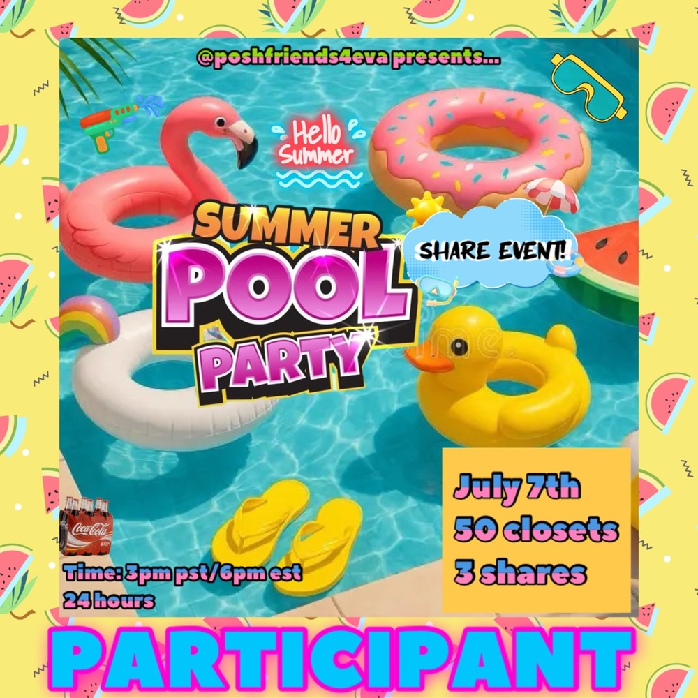 EVENT OVER! You guys rock! 💕 FINAL ROSTER! 🤿 Summer Pool Party! 💦 - Picture 8 of 8